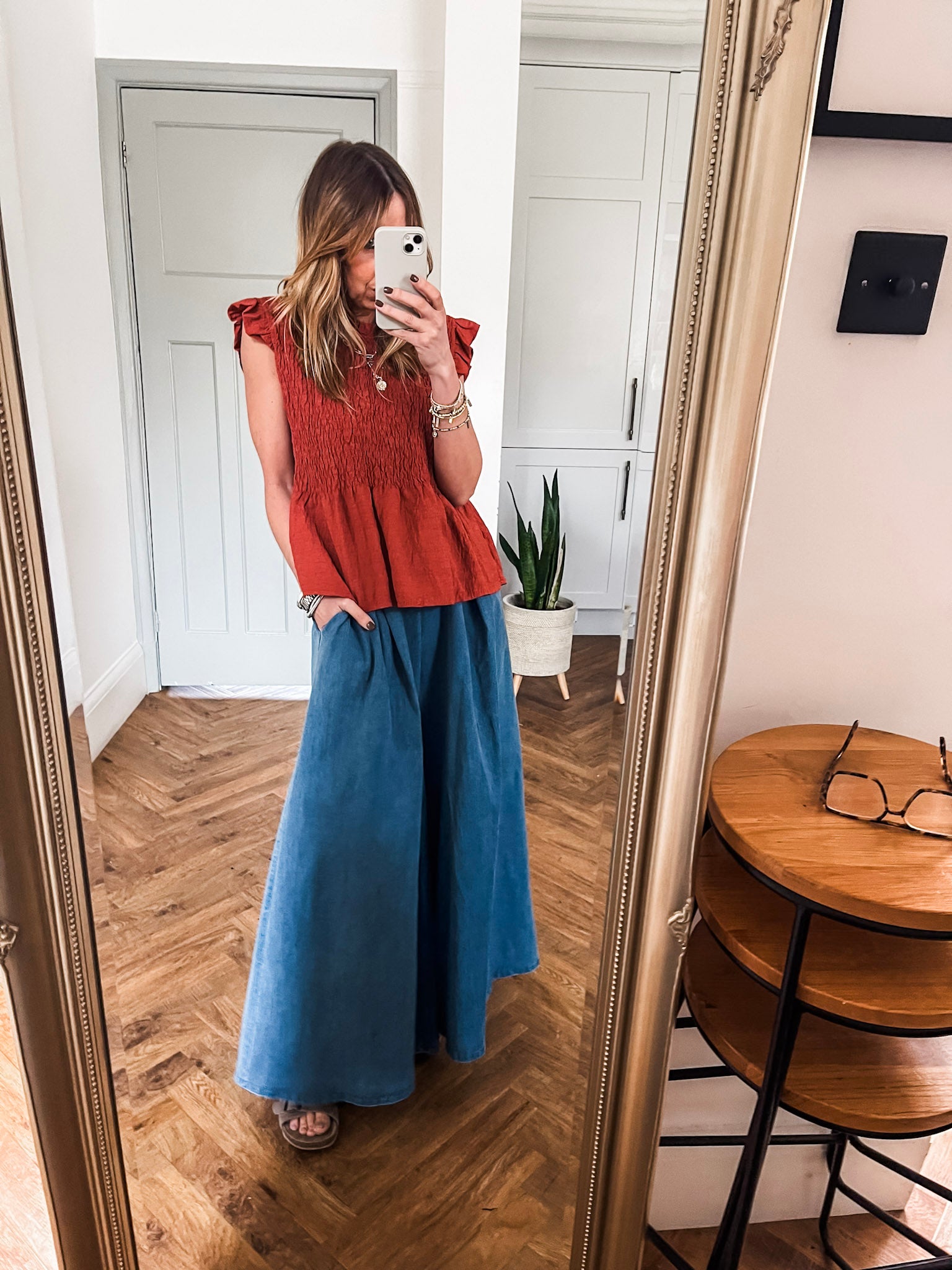 Frill Sleeve Shirred Top – MOO BOU